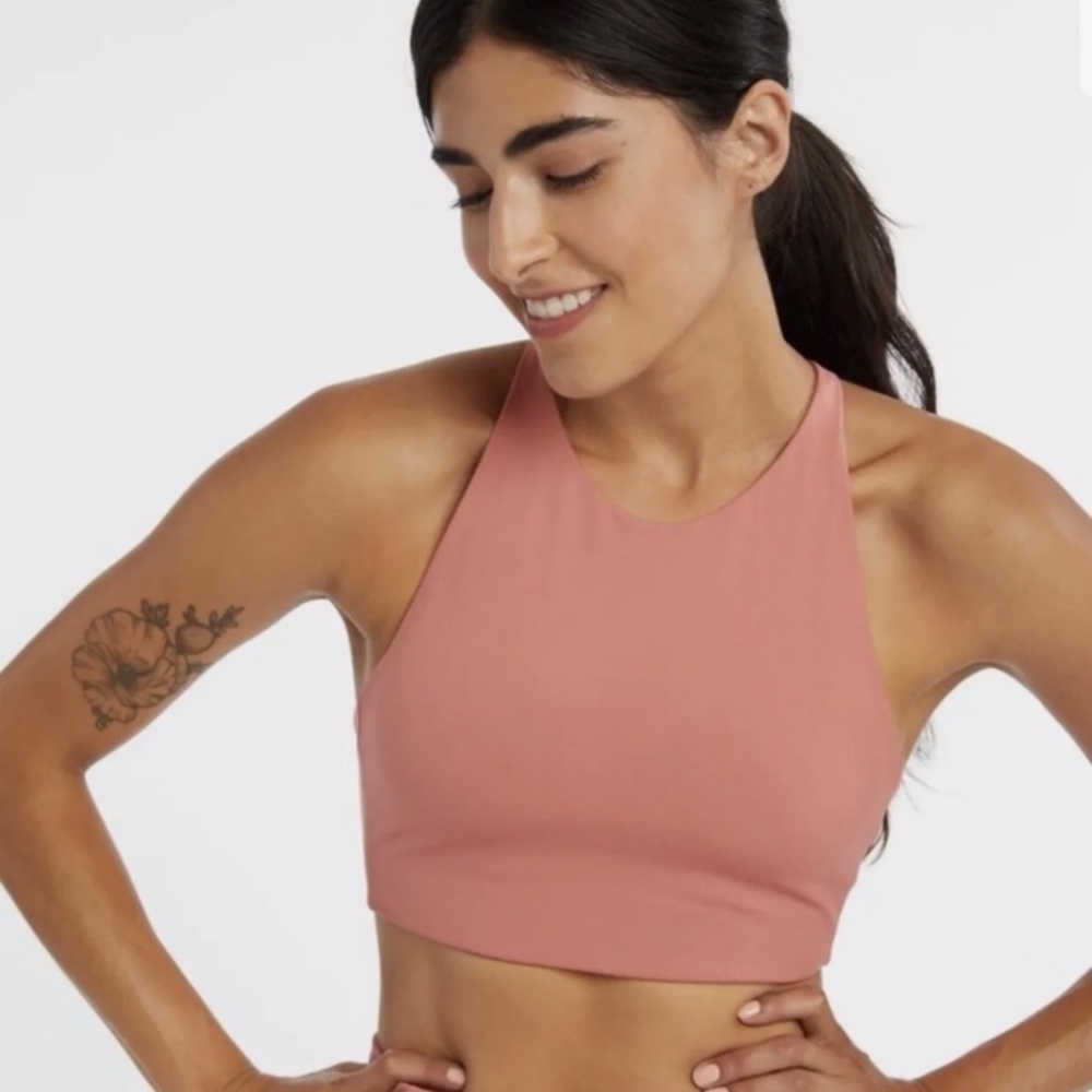 Girlfriend Collective Pink Sports Bra